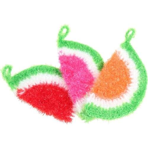 3Pcs/Lot korea Watermelon Dish Cloth Acrylic Washing Towel Magic Kitchen Cleaning Wiping Rags