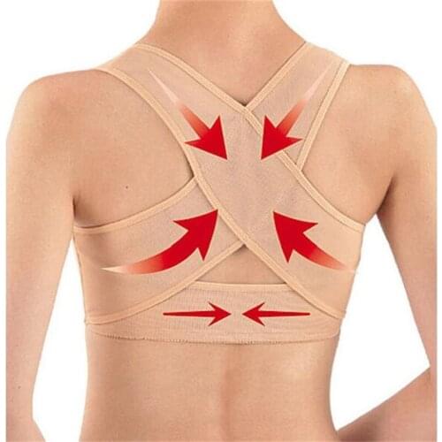 Adjustable Women Posture Back Support Corrector Belt Band Brace Shoulder Lumbar Strap Pain Relief Posture Waist Trimmer