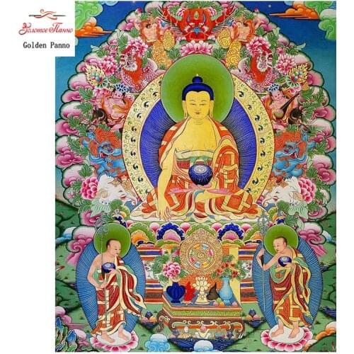 Golden Panno,Needlework,Embroidery,DIY Buddha Painting,Kits,14ctPray for Buddha,Cross-stitch,Sets For Embroidery,Christmas28