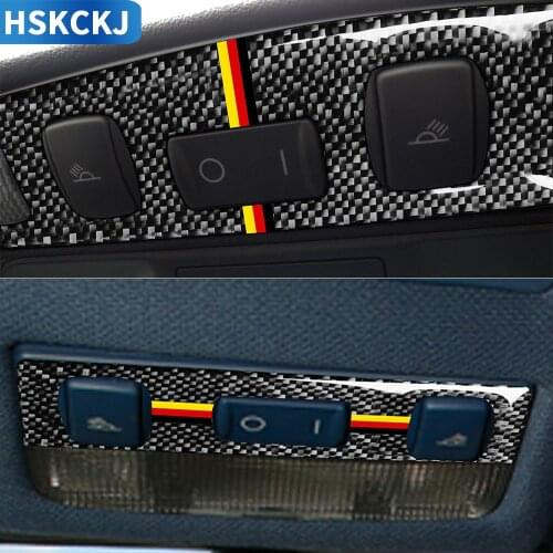 For Audi TT 8N 8J MK1 2001 2002 2003 2004 2005 2006 Carbon Fiber Stickers Overhead Reading Light Trim Interiors Car Accessories