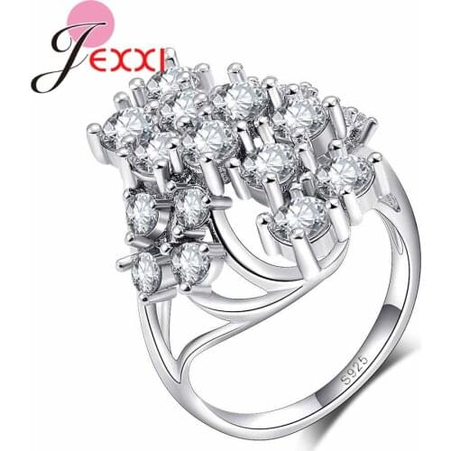 New listing Original Design 925 Sterling Silver Ring Fashion Trend Chinese Wind Handmade Shining Rhinestone Ring Jewelry