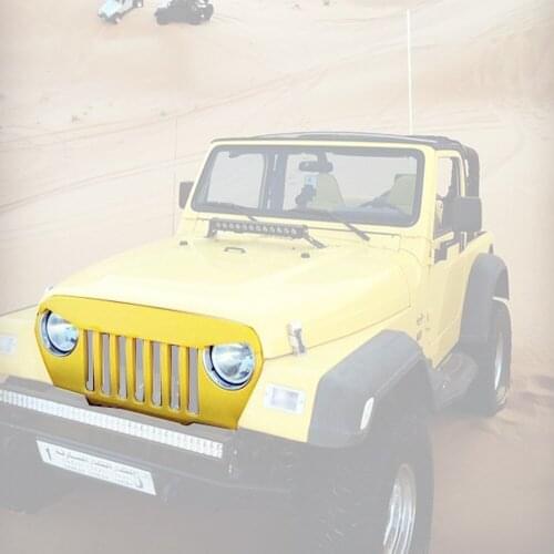 1 pc easy install Black ABS front grill for jeep TJ 1997-2006 auto products Lantsun