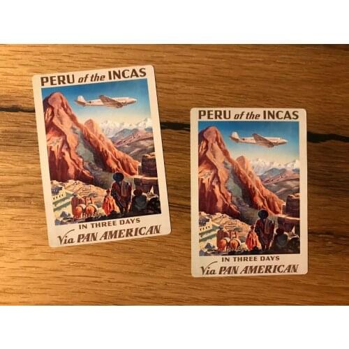 PERU Inca Lima Reise Aufkleber Vintage Offroad Work &Travel Oldtimer TR029 stickers decals