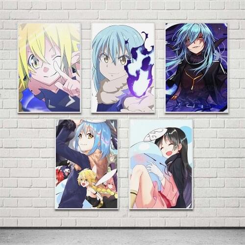 Canvas Poster That Time I Got Reincarnated as a Slime Home Decor Print Painting Anime Role Wall Art Modular Picture For Bedroom