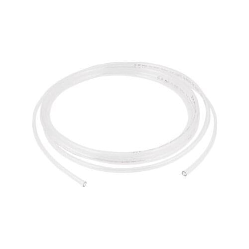 8mm x 5mm Pneumatic Air Compressor Tubing PU Hose Tube Pipe 4m Clear White