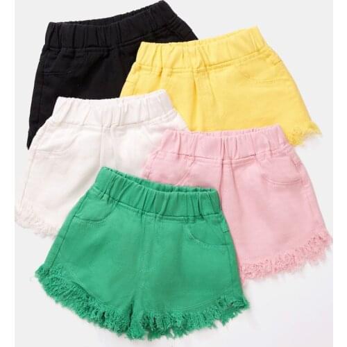 4-12 Years Kids Girl Shorts Summer Pants Casual Candy Color Children Girl Cotton Short Pants Girl Clothes Bottom Shorts