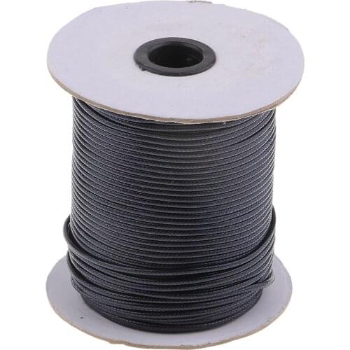 80M 2mm Waxed Cotton Cord Beading String for DIY Jewelry Making Macrame Supplies