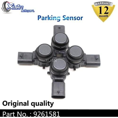 XUAN 4pcs PDC Parking Sensor Reversing Radar Detector 9261581 For BMW 1 2 3 4 66209261581 0263013513