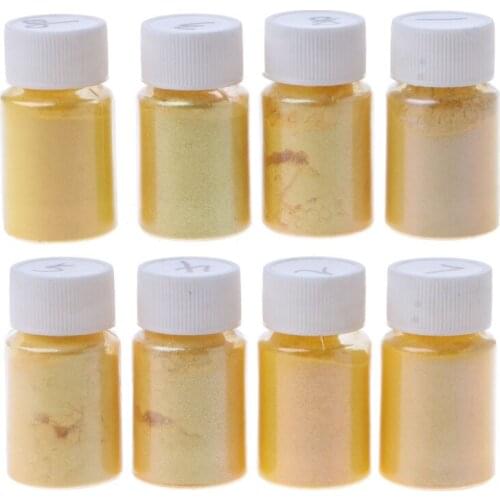 8 Colors Magic Resin Pigment Rainbow Pearl Powder Colorant Epoxy Mold Glitter Filling Material Manicure Decorations