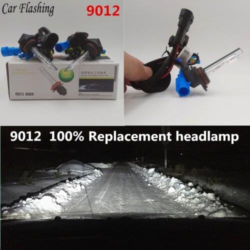 Car Flashing 2pcs 9012 HID lamp 55W xeno headlight Auto bulbs H4 HIR2 light 3000K 4300K 6000K 8000K 100% Replacement headlamp