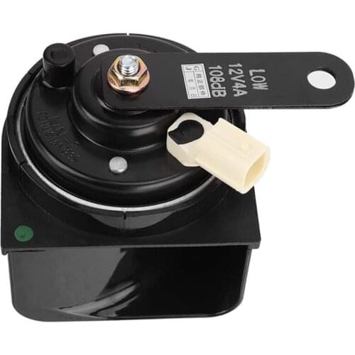 Car Horn, High/Low Tune Pitch Black Car Horn Assy Fit for Honda Accord Cr-V Fit Insight 38100-SDB-A02