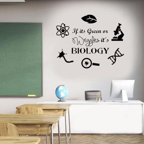 Biology Wall Decal, Science Wall Decal, Classroom School Decoration / Its Biology Vinyl Sticker Teacher Gift SK48