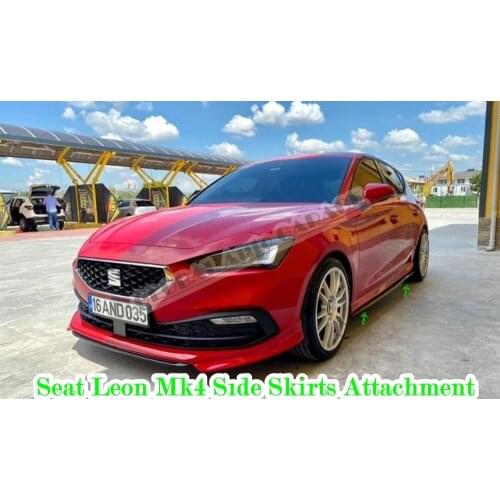 For Seat Leon Mk4 Side Skirts Attachment 2020 2021 Sill Trim Car Styling Auto Accessory Universal Spoiler Mud Flaps Spilitter