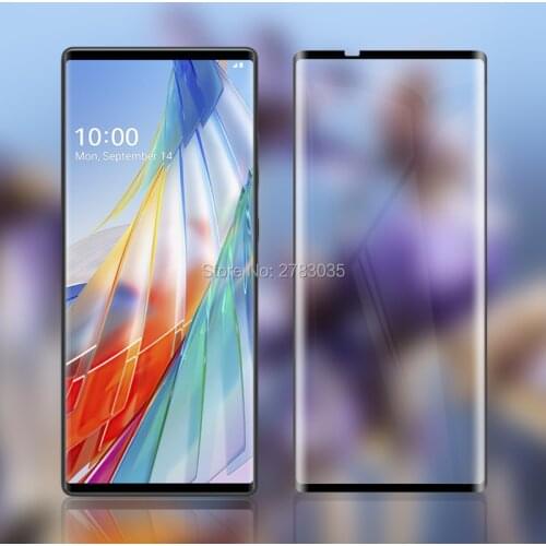 For LG Wing 5G LM-F100N 6.8" 9H Hardness 3D Full Cover Slim Toughened Curved Tempered Glass Film Screen Protector Guard