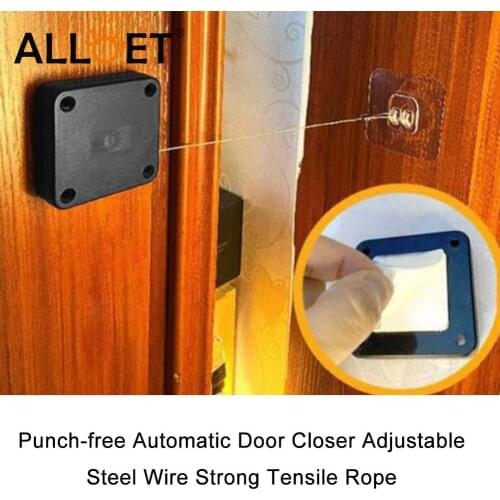 Automatic Sensor Door Closer Multifunctional Punch-Free 500g Pull Door Closer Bracket Drawers Sliding Door Device Door Closing