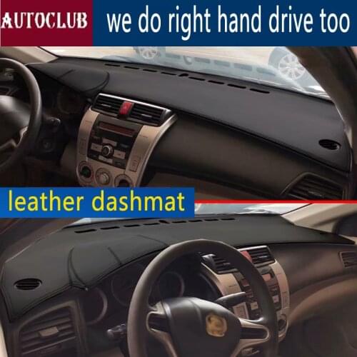 For Honda city Grace 2008-2013 Leather Dashmat Dashboard Cover Pad Dash Mat SunShade Carpet Cover 2009 2010 2011 2012