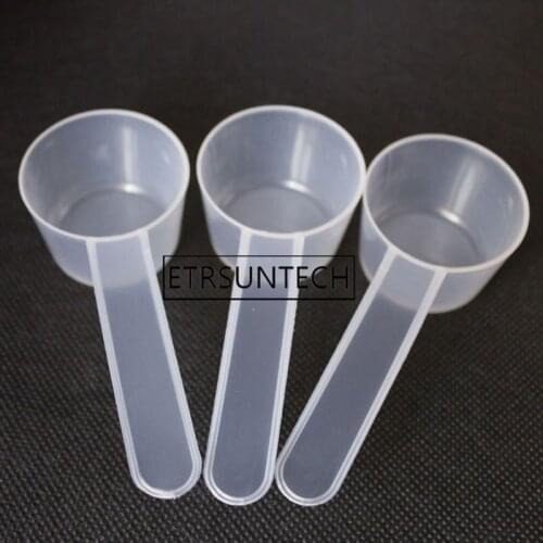 1000pcs 40ML Plastic Measuring Spoon 20 gram PP Scoop 20g Transparent Measure Spoons Kitchen Tools