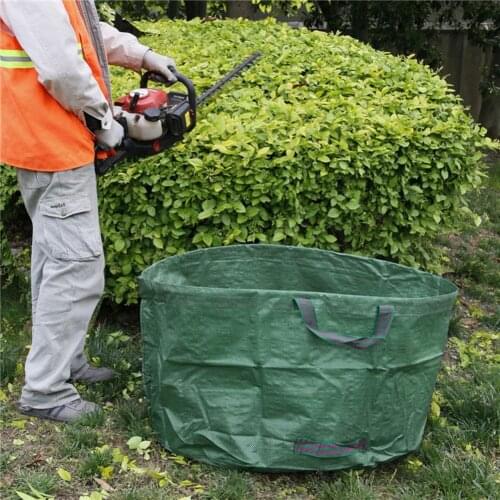 1 pc Garden leaf storage bag, multifunctional folding large capacity, garbage storage garden vegetable and fruit planting bag