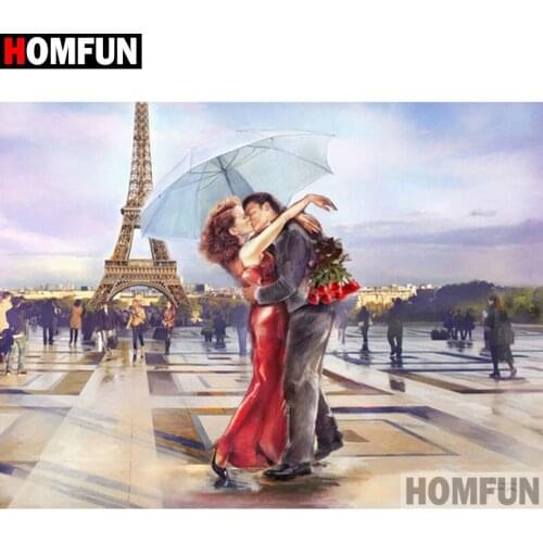 HOMFUN Full Square/Round Drill 5D DIY Diamond Painting "Couple characters"Embroidery Cross Stitch 5D Home Decor A06574