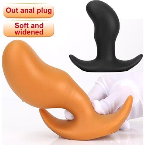 New Outdoor Wearable Anal Plug Super Soft Big Dildo Butt Plug Prostate Massager Vagina Anus Dilator Couple Masturbation Sex Toy
