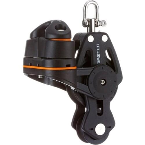 Sailboat Dinghy 60mm 2 1/3" Single Swivel Shackle Fiddle Fairlead Cleat Block Small Boat Block Master BP-0621F