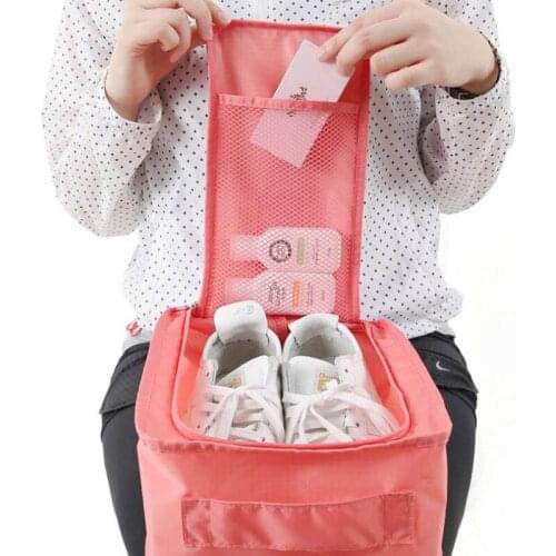 Travel Shoes Bag Convenient Nylon Waterproof Luggage multifunction Clothes Shoe Dust-Proof Tidy Pouch Portable Sorting Shoes Bag