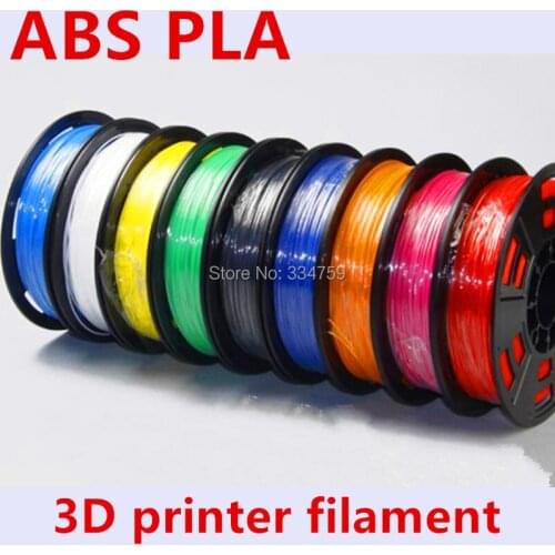 Full colors filaments ABS/PLA 1.75mm/3mm Plastic Rubber Consumables Material MakerBot/RepRap/UP/Mendel 1KG