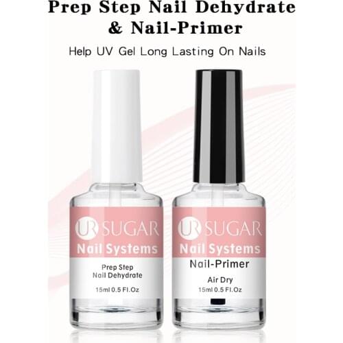 UR SUGAR 15ml Nail- Primers Prep Dehydrator Matte Top Coat UV Gel Nail Polish Long Lasting Strong Adhesion Nail Art Tool