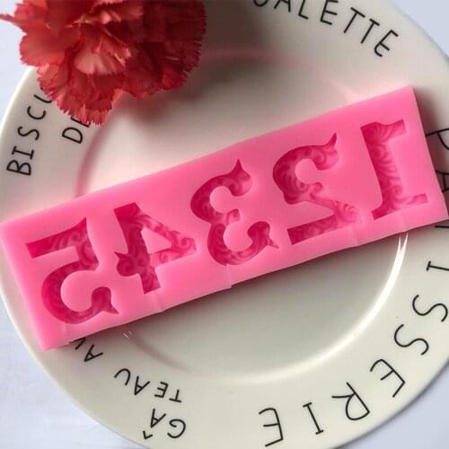 Silicone Mold 0-9 Digital Lollipop Mold DIY Cake Decorating Tools Dessert Tool Candy Fondant Mold Snack Kitchen Tools