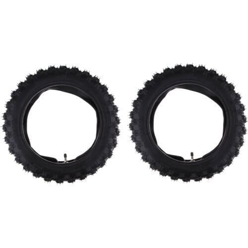 2pcs Heavy Duty 2.50-10 Tire & Inner Tube Set Replacement for Yamaha PW50 PW 50 Dirt Bike Scooter