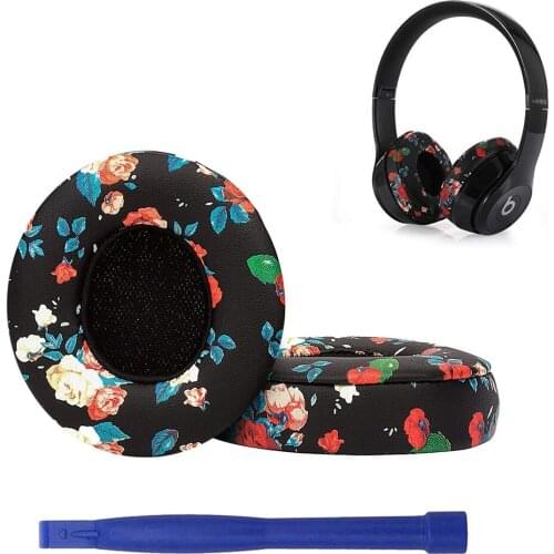 Replacement Earpads Ear Pads Muffs Foam Cushions Kit Memory Cover Repair Parts for Beats Solo 2.0 3.0 2 3 Wireless Headphones