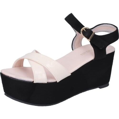 SOLO SOPRANI sandals women synthetic leather black