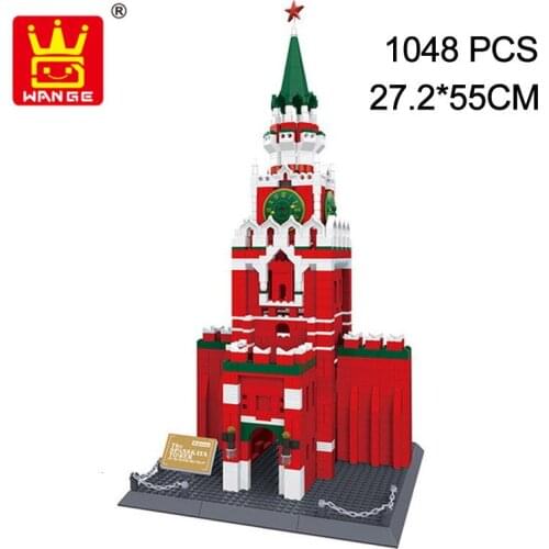 Wange 5219 Architecture The Kremlin Model Building Blocks Enlighten Figure Toys For Children Christmas Gift