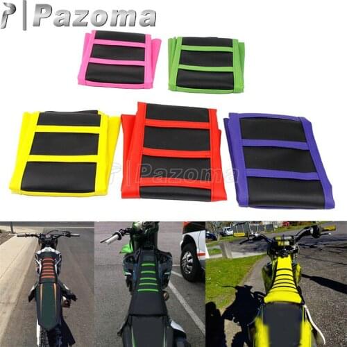 Hot Motocross Enduro Off-Road Pro Ribbed Rubber Soft Seat Cover Universal For Honda Yamaha Kawasaki Suzuki WR YZF CRF Drz400