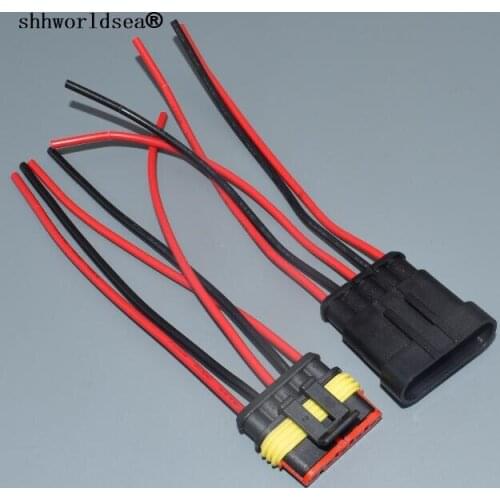 Worldgolden 5pair 30pair 100pair 5 Pin 1.5 Connectors Waterproof Electrical Wire Connector male and female Automobile Connector