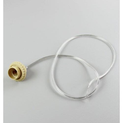 2pcs E27 Light Lamp Bulb Base Socket Holder to AC Wall Outlet Plug Adapter, Power Cord About 1M(2x0.75mm2)