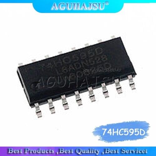 50PCS 74HC595D 74HC595 SOP16 SOP SN74HC595DR SMD New original