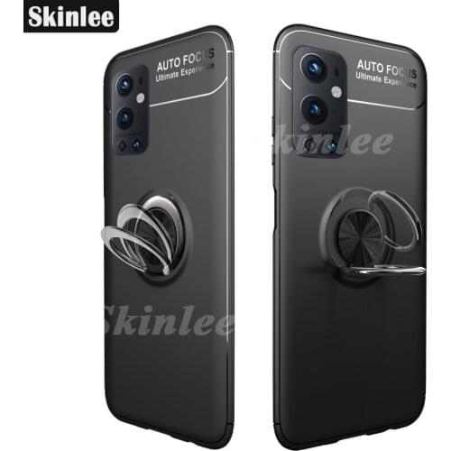 Skinlee Case For OnePlus 9 Pro Business Style with Ring Magnetism Holder Back Case For One Plus 9 Cover