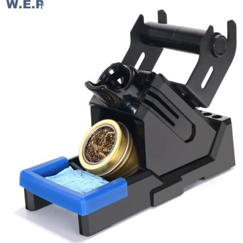 WEP Electric Soldering Iron Stand Holder with Welding Cleaning Sponge for Soldering Station