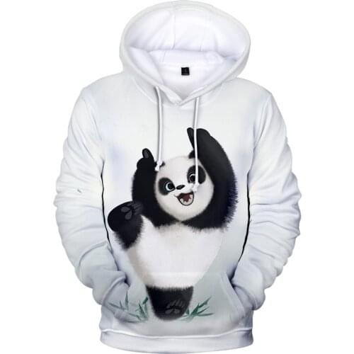 Childrens Hoodies New Print 3D Panda Hoodies Casual Sweatshirt Hooded Cute Panda Hoodies Harajuku Teenage Oversized Outwear