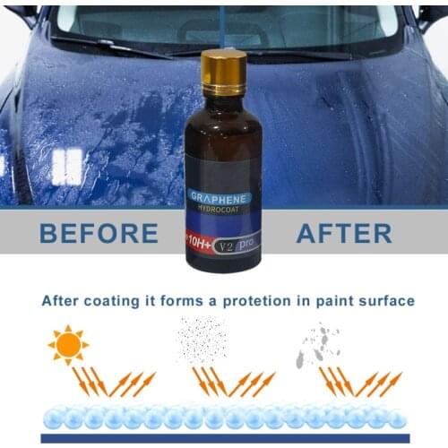 EELHOE Graphene Car Ceramic Coating 12H Liquid Glass Nano Super Hydrophobic Car Scratch Repair Anti-Scratch Polish Exterior Care