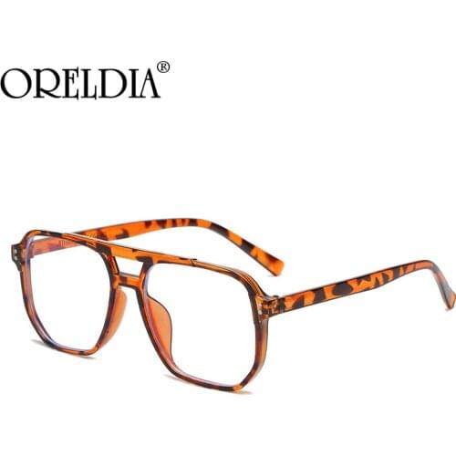 Classic Suqare Optical Glasses Frame Fashion Women Men Anti-blue Light Clear Glasses Female Prescription Transparent Lens UV400