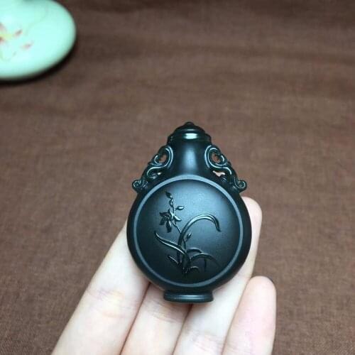 Hotan jade green jade peace bottle pendant hp09