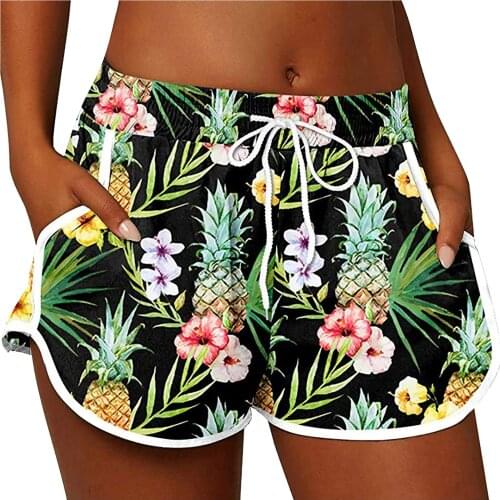 Summer Floral Beach Board Shorts Pockets Swim Trunks Printed Casual Shorts Male Turtles Swimwear Starfish Lobster Mens Hawaiian