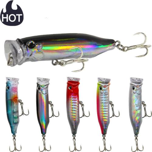 Hot Popper Fishing Lures Weights Topwater Lureisca Artificial Fishing Lure Fish Swim Bait Tackle Equipment Articulos De Pesca