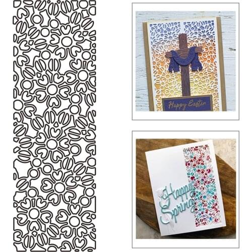 2021 New Rectangle Pattern Background Metal Cutting Dies For Mould Cut Paper Craft Making Greeting Card Scrapbooking No Stamps