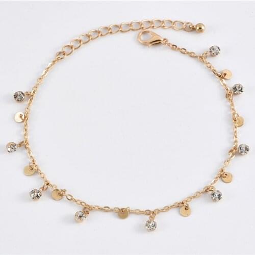 Multi-layer Disc Pendant Anklet 2021 Summer Beach Foot Jewelry Fashion Style Anklets for Women