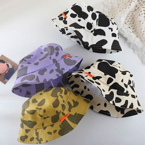 Toddler Spring Bucket Hat, Cute Animal Print Wide Brim UV Protection Fisherman Hat Kids Accessories 2-6Years