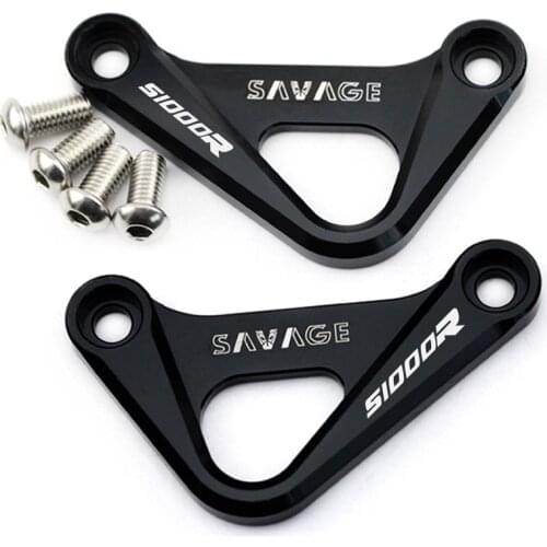 For BMW S1000R S1000 S 1000R 2014-2017 Rear Foot Rest Blanking Plates Motorcycle Accessories Footrest Black Footrest With Logo