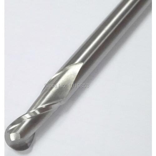 R6X12X26X120 High speed steel Ball nose HSS end mill straight shank milling cutter for machine